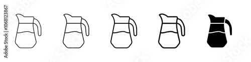 jug icon Simple outline illustration