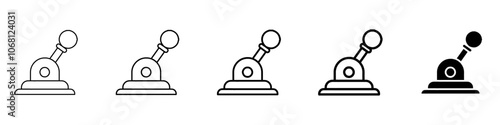 lever icon Simple outline illustration