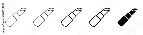 lipstick icon Simple outline illustration