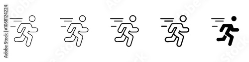marathon icon Simple outline illustration