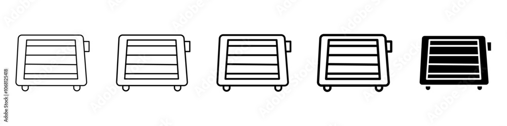 room heater icon Simple outline illustration room heater icon Simple outline illustration