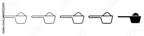 scoop icon Simple outline illustration