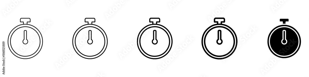 stop watch icon Simple outline illustration stop watch icon Simple outline illustration