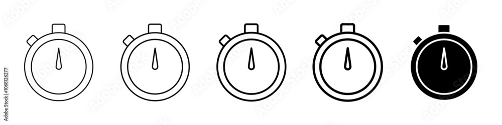 timer icon Simple outline illustration timer icon Simple outline illustration