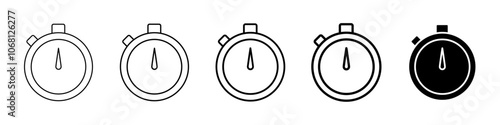 timer icon Simple outline illustration