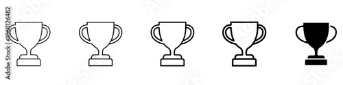 trophy icon Simple outline illustration
