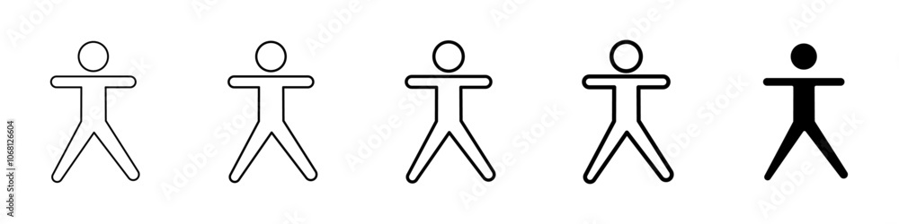 universal access icon Simple outline illustration universal access icon Simple outline illustration