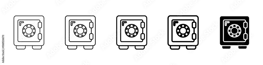 vault icon Simple outline illustration vault icon Simple outline illustration