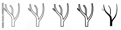 blood vessel icon Simple outline illustration