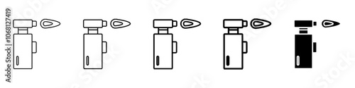 blow torch icon Simple outline illustration