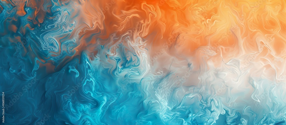 A painting of a blue and orange swirl with a blue and white background. Fluid Blur texture A painting of a blue and orange swirl with a blue and white background. Fluid Blur texture