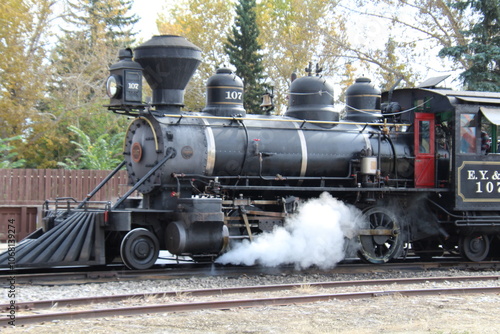 Steam Up, Fort Edmonton Park, Edmonton, Alberta photo