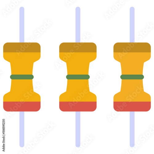 resistor flat icon