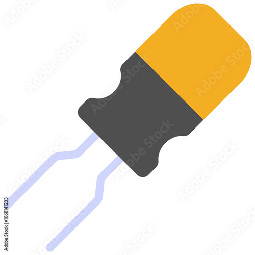 capacitor flat icon