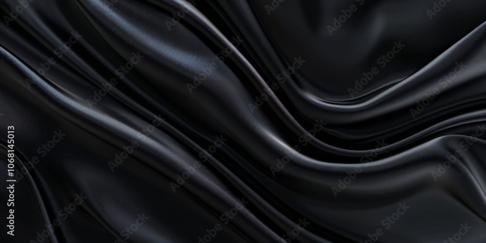 Fototapeta premium Abstract Black Fabric Texture