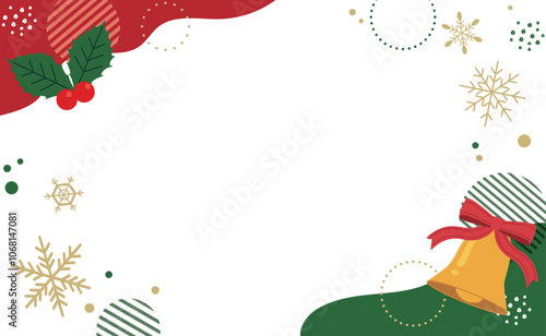 クリスマスのかわいいベクターイラスト背景素材