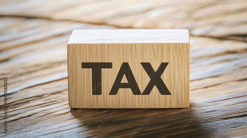 The word tax on a wooden block business and tax ideas taxation new year tax concept The word tax on a wooden block business and tax ideas taxation new year tax concept
