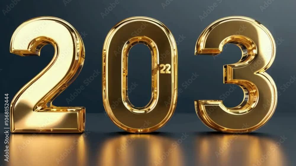 3d golden numbers 3d golden numbers