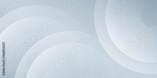 Abstract circle lines rendering of wavy patterns against gray background simple