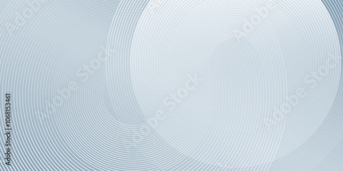 Abstract circle lines rendering of wavy patterns against gray background simple art
