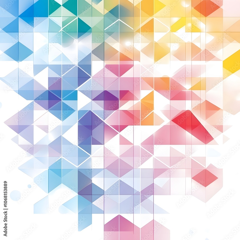Fototapeta premium Enhance your designs with vibrant geometric patterns