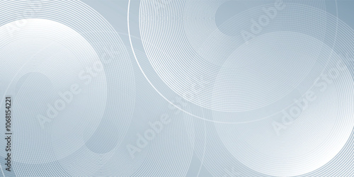 Abstract circle lines rendering of wavy patterns against gray background simple art modern