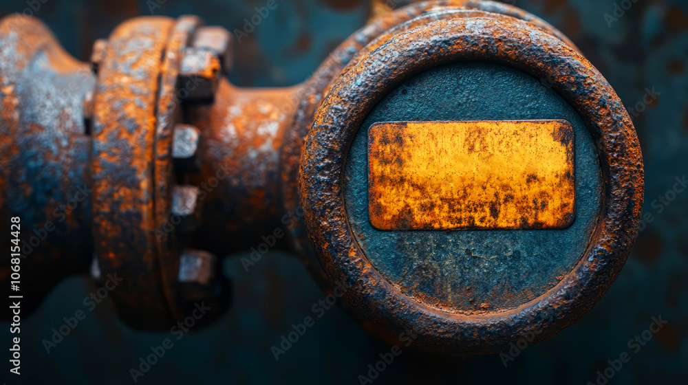 Explore the intricacies of rusted machinery a close-up view of an abandoned industrial pipe component Explore the intricacies of rusted machinery a close-up view of an abandoned industrial pipe component
