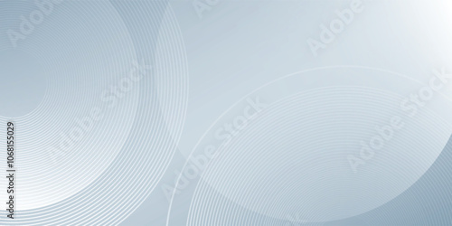 Abstract gray modern background with circle elements simple art