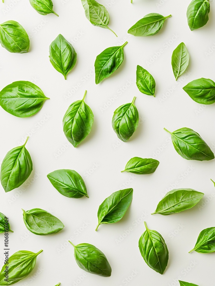 Stylishly presented aromatic leaves on a minimalist mockup ideal for culinary visuals and recipe layouts, featuring generous space for text. Stylishly presented aromatic leaves on a minimalist mockup ideal for culinary visuals and recipe layouts, featuring generous space for text.