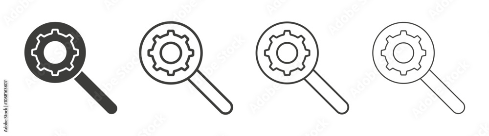 Resource icon set vector in black and white colors Resource icon set vector in black and white colors