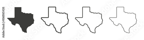 Texas icon pack. vector illustration