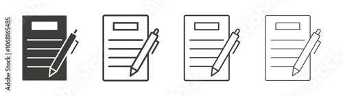 Agreement icon pack. vector illustration