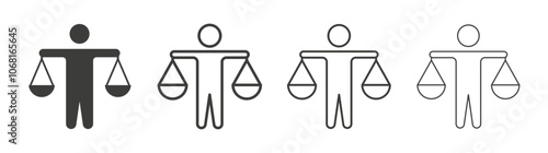 Ethics icon pack. vector illustration