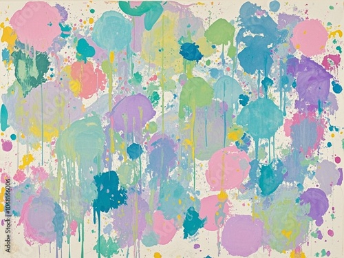 Obraz na płótnie Art oil and acrylic smear blot canvas painting wall. Abstract texture pastel color stain brushstroke texture background. w salonie