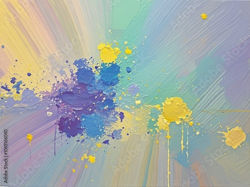Art oil and acrylic smear blot canvas painting wall. Abstract texture pastel color stain brushstroke texture background.