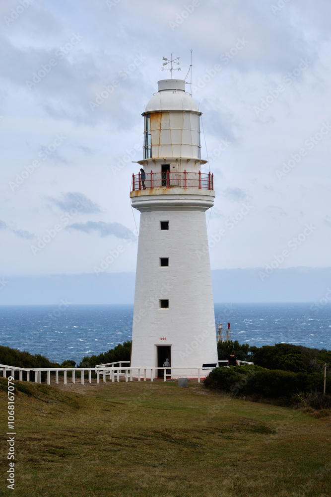 Cape Otway Lighthouse, the oldest and most significant surviving lighthouse on mainland Australia, was built in 1848 - Cape Otway, Victoria, Australia Cape Otway Lighthouse, the oldest and most significant surviving lighthouse on mainland Australia, was built in 1848 - Cape Otway, Victoria, Australia