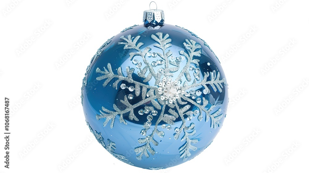Isolated Christmas Ball on White Background - a festive and charming visual. The isolated Christmas ball on the white background creates a simple yet eye-catching look. It gives the impression of a so Isolated Christmas Ball on White Background - a festive and charming visual. The isolated Christmas ball on the white background creates a simple yet eye-catching look. It gives the impression of a so