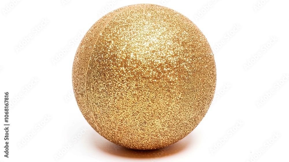 Isolated Christmas Ball on White Background - a festive and charming visual. The isolated Christmas ball on the white background creates a simple yet eye-catching look. It gives the impression of a so Isolated Christmas Ball on White Background - a festive and charming visual. The isolated Christmas ball on the white background creates a simple yet eye-catching look. It gives the impression of a so