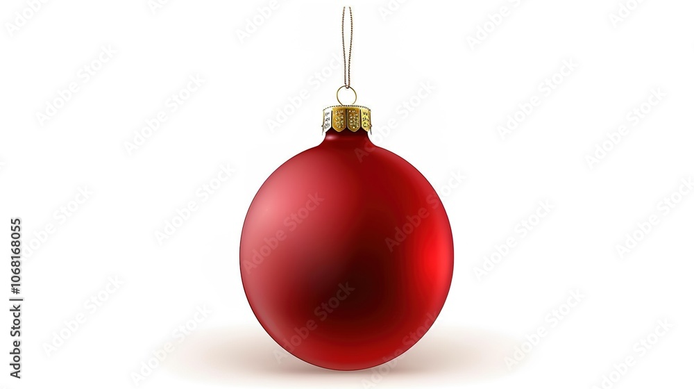 Isolated Christmas Ball on White Background - a festive and charming visual. The isolated Christmas ball on the white background creates a simple yet eye-catching look. It gives the impression of a so Isolated Christmas Ball on White Background - a festive and charming visual. The isolated Christmas ball on the white background creates a simple yet eye-catching look. It gives the impression of a so