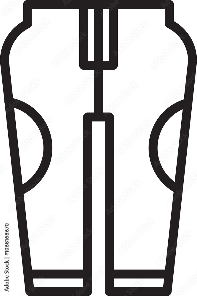 Clothing Pant Icon Line Illustration Clothing Pant Icon Line Illustration