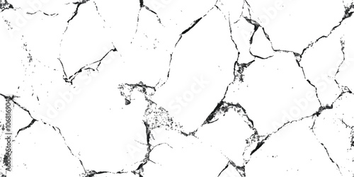Vector cracks, breaks on land surface from earthquake. Crack and fissure in ground, concrete, crevices from disaster top view.