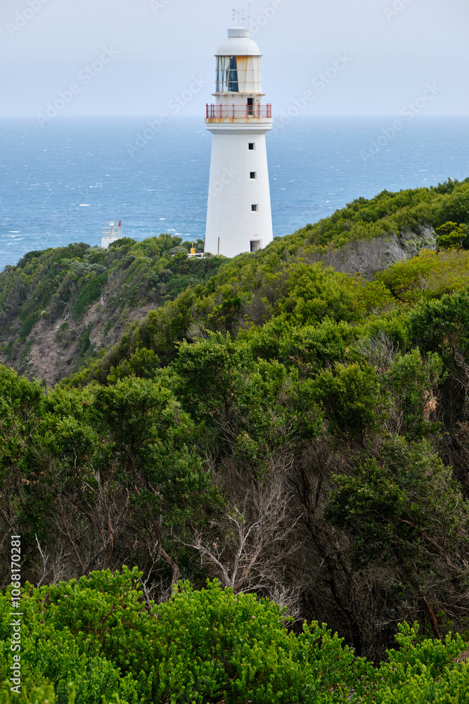 Cape Otway Lighthouse, the oldest and most significant surviving lighthouse on mainland Australia, was built in 1848 - Cape Otway, Victoria, Australia Cape Otway Lighthouse, the oldest and most significant surviving lighthouse on mainland Australia, was built in 1848 - Cape Otway, Victoria, Australia