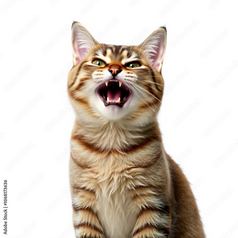 Adorable Tabby Cat Portrait: Perfect for Greeting Cards, Posters, and Decorative Art Prints Adorable Tabby Cat Portrait: Perfect for Greeting Cards, Posters, and Decorative Art Prints