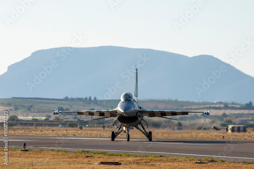 aerobatic air show plane fighter after show