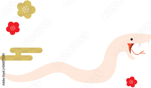 蛇のかわいいベクターイラスト