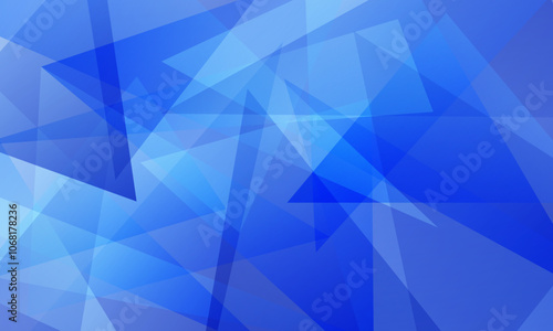 abstract blue fractal geometric triangle polygon shape background