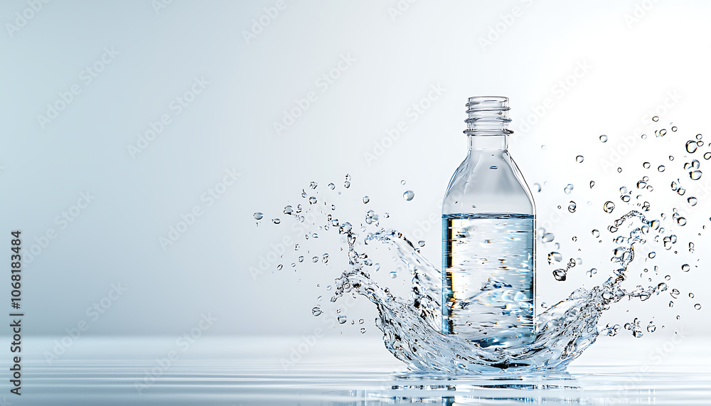 Discover the atypique beauty of water in a sculpted rectangular bottle Discover the atypique beauty of water in a sculpted rectangular bottle