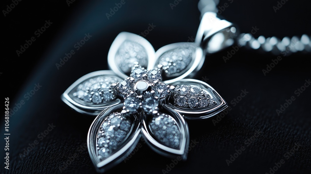 Sparkling Flower Pendant with Elegant Design Sparkling Flower Pendant with Elegant Design