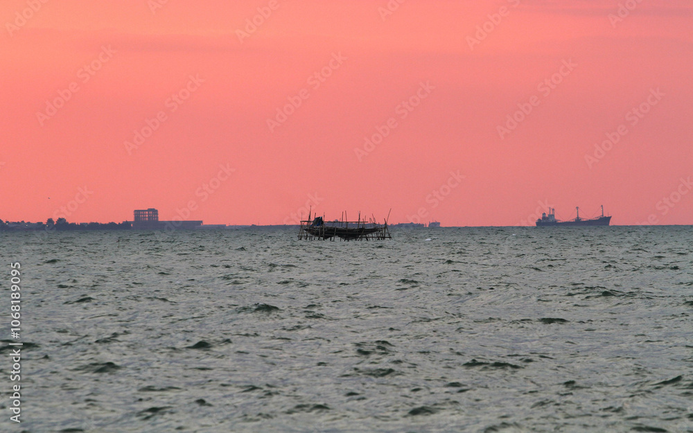 Fototapeta premium sunset on the beach