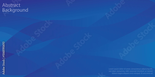 Teal background. Abstract very saturated light bluish cyan pattern with translucent curved line. Vector EPS10